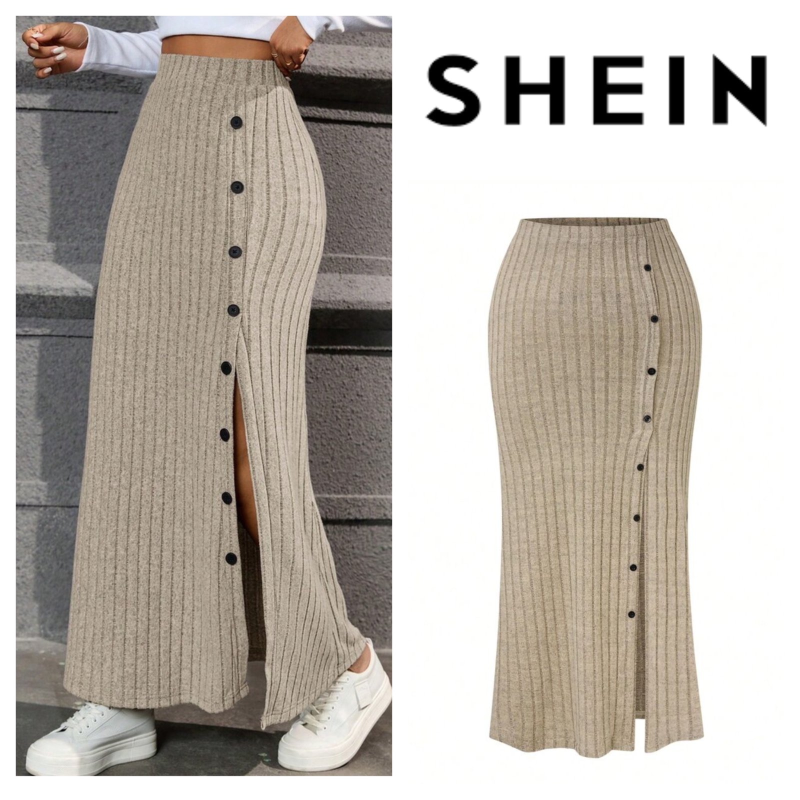 Jupe greige shein 40/42