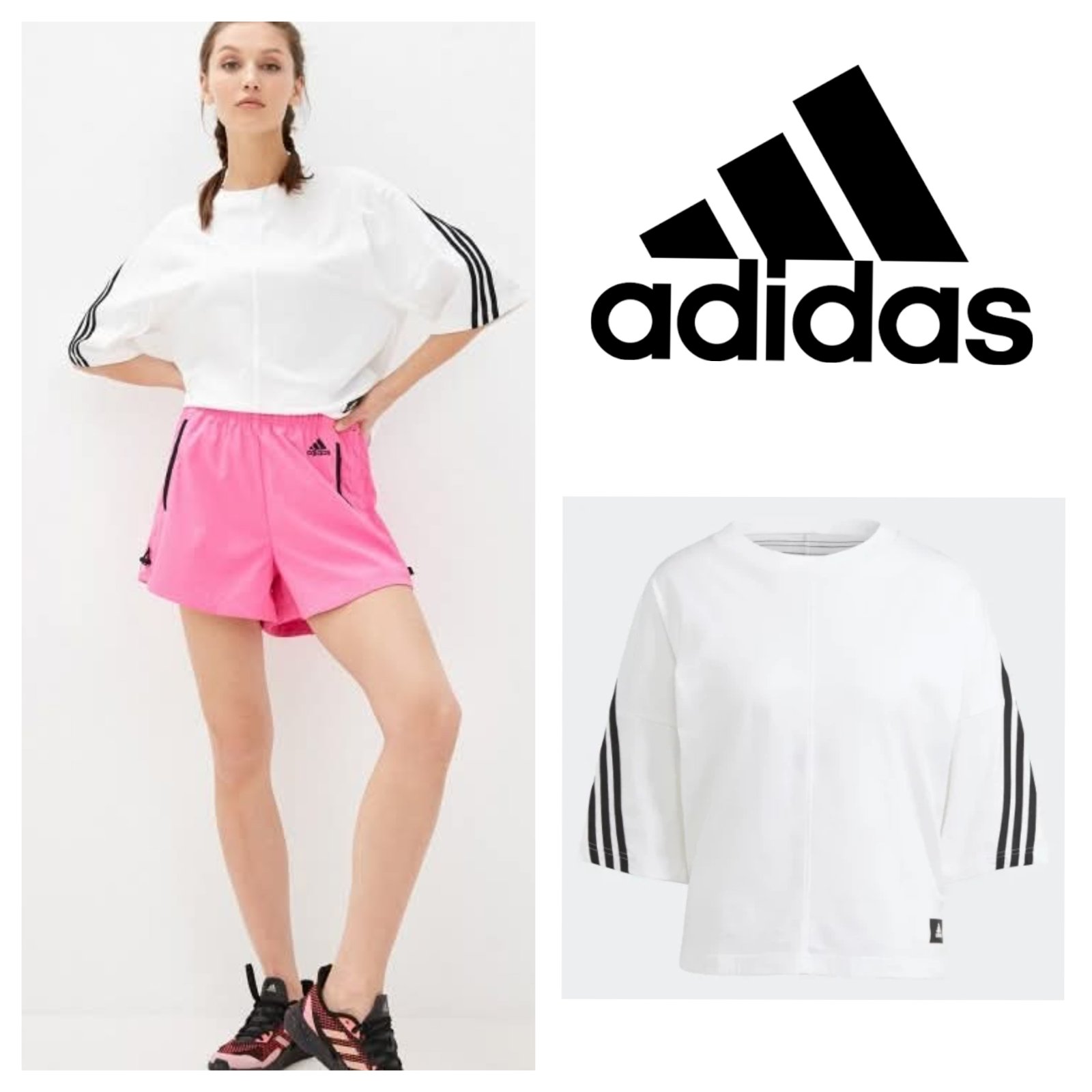 Tee blanc adidas authentique s,m
