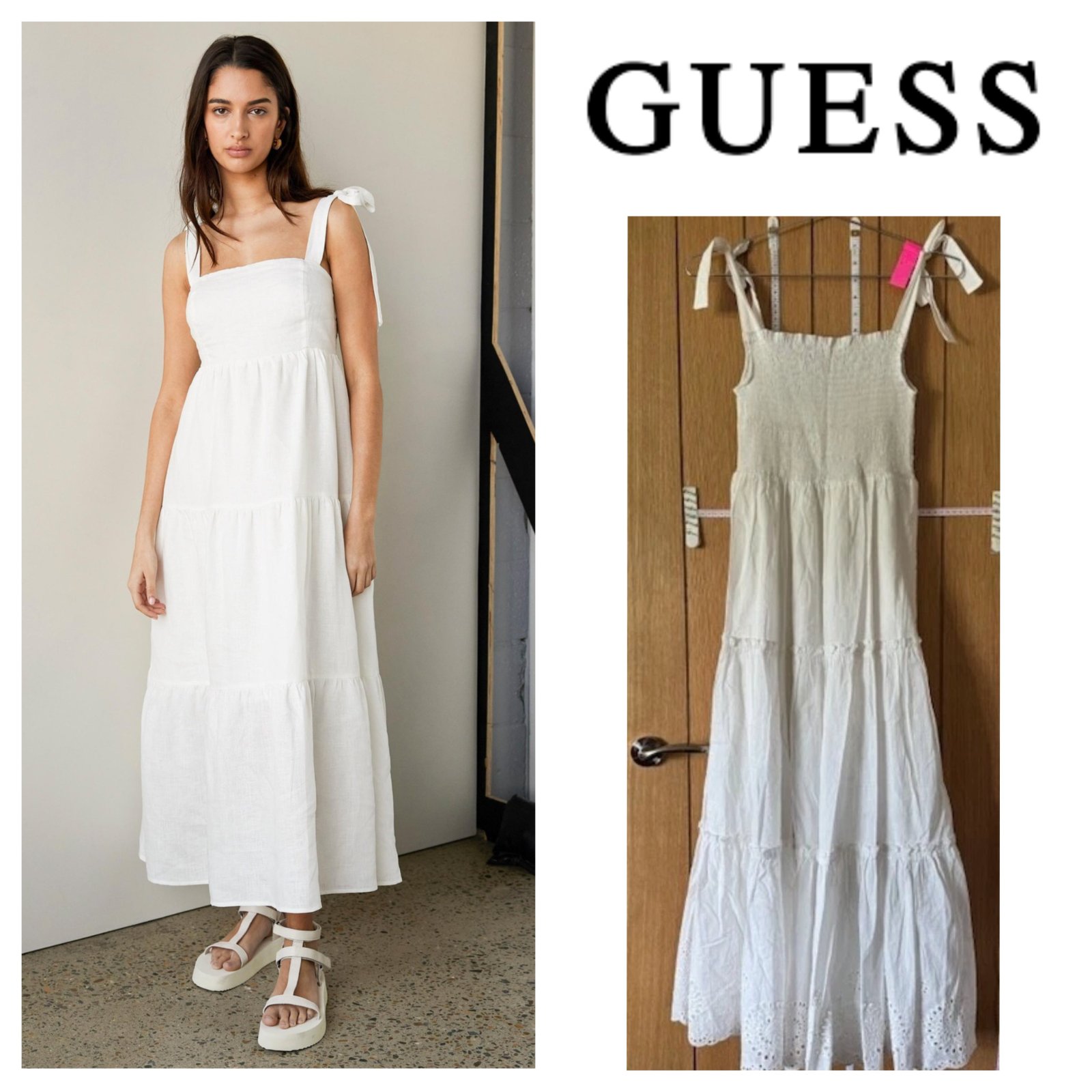 Robe guess blanche broderie anglaise 