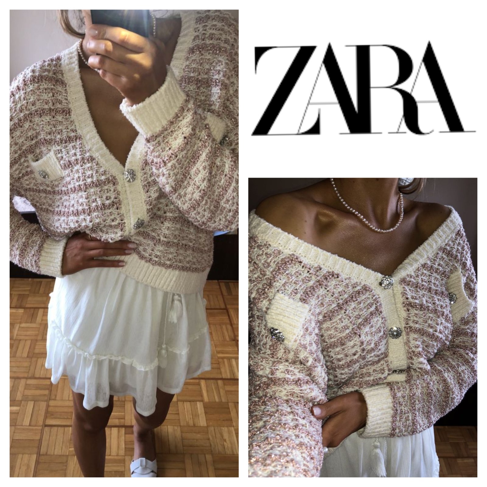Cardigan oversize métallique zara m,l,xl