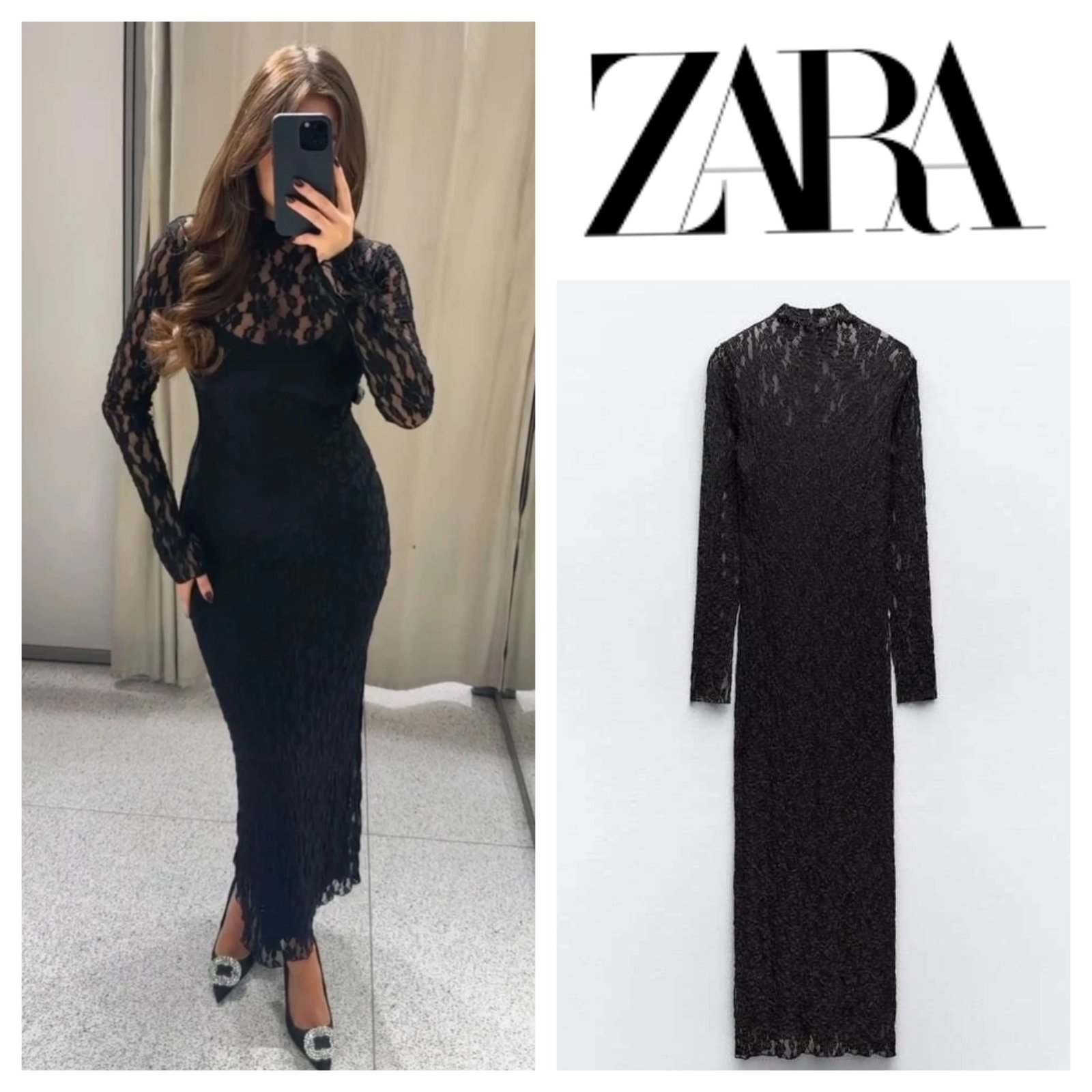Robe dentelle zara