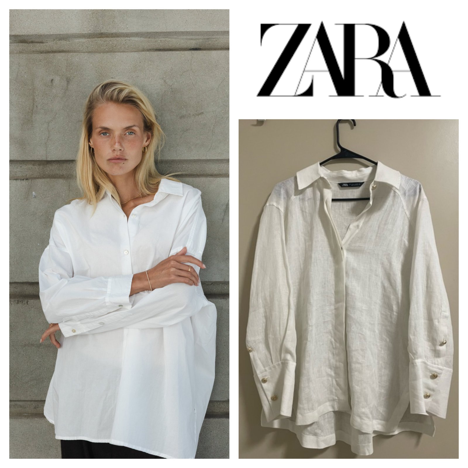 Linen shirt zara m,l