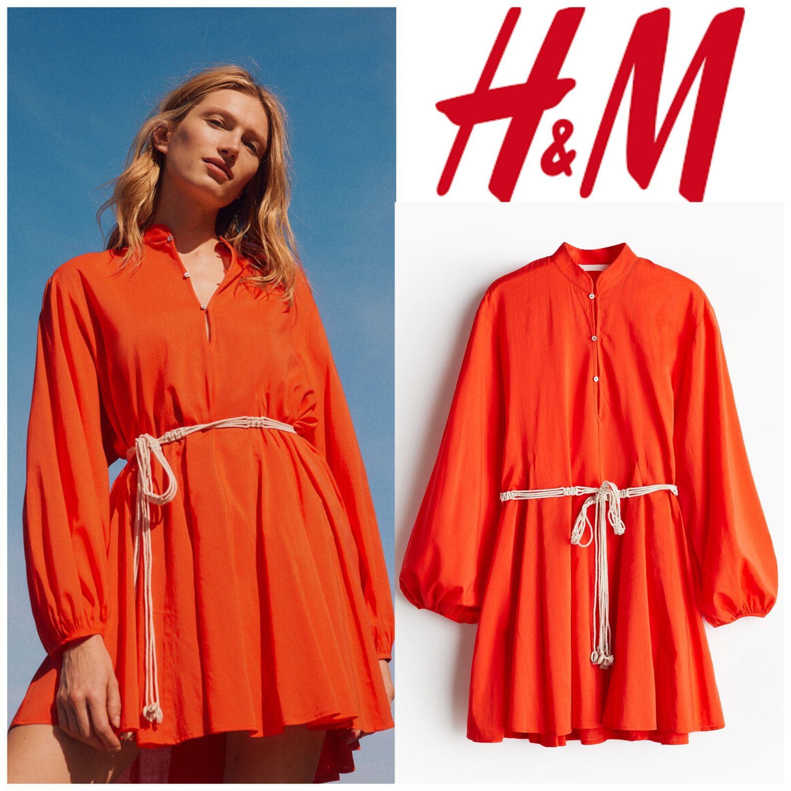 Robe chemise Orange 40/42