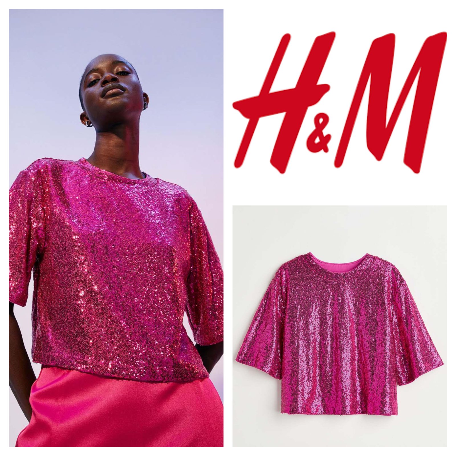 Pull en sequins h&m 