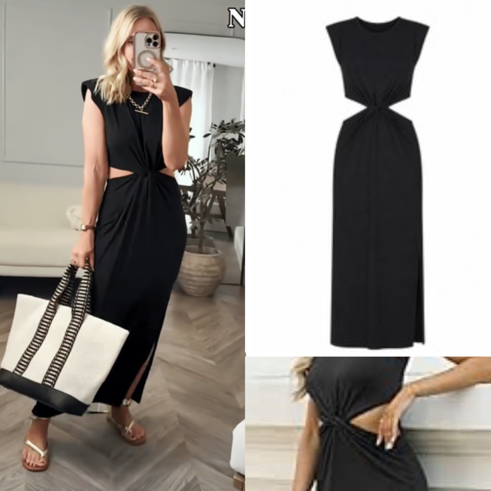 Robe noir moulante m,l