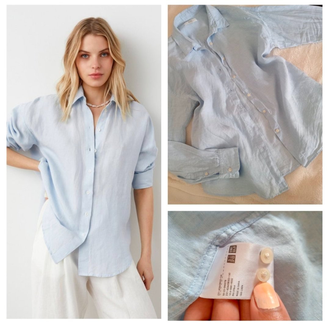Linen shirt uniqlo 