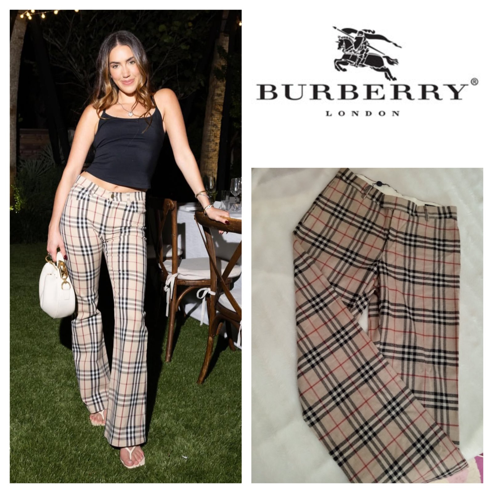 Flared wool pants Burberry 