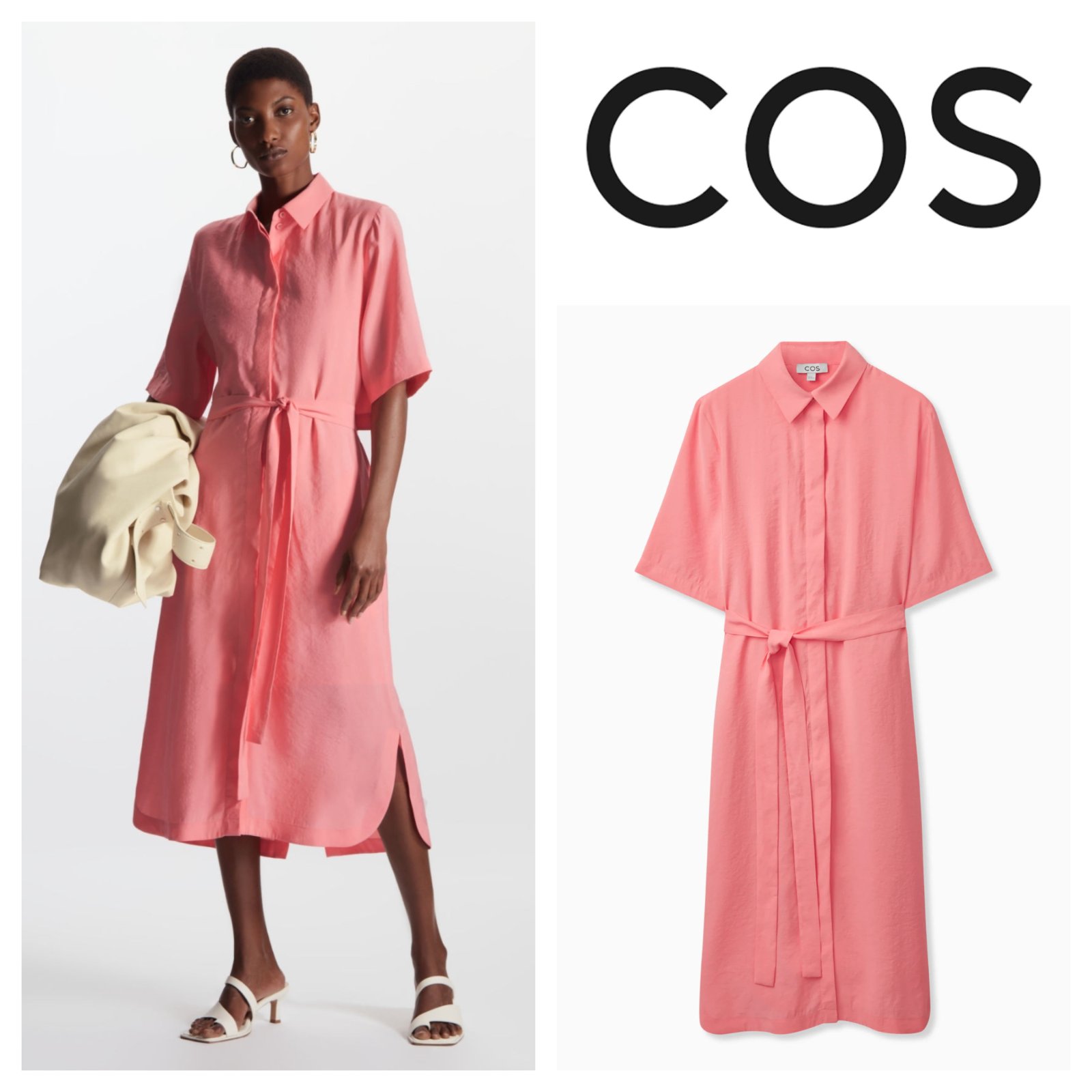 Robe chemise cos m,l