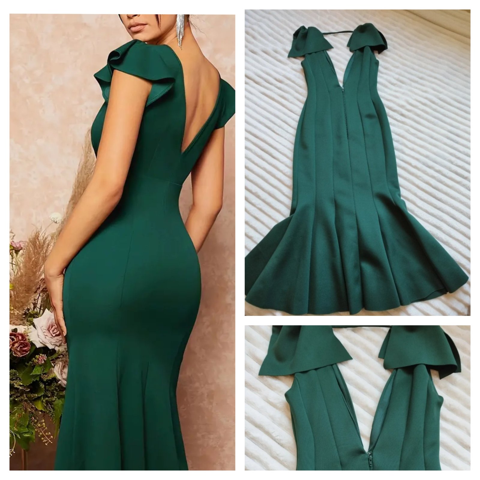 Robe verte Asos 38/40