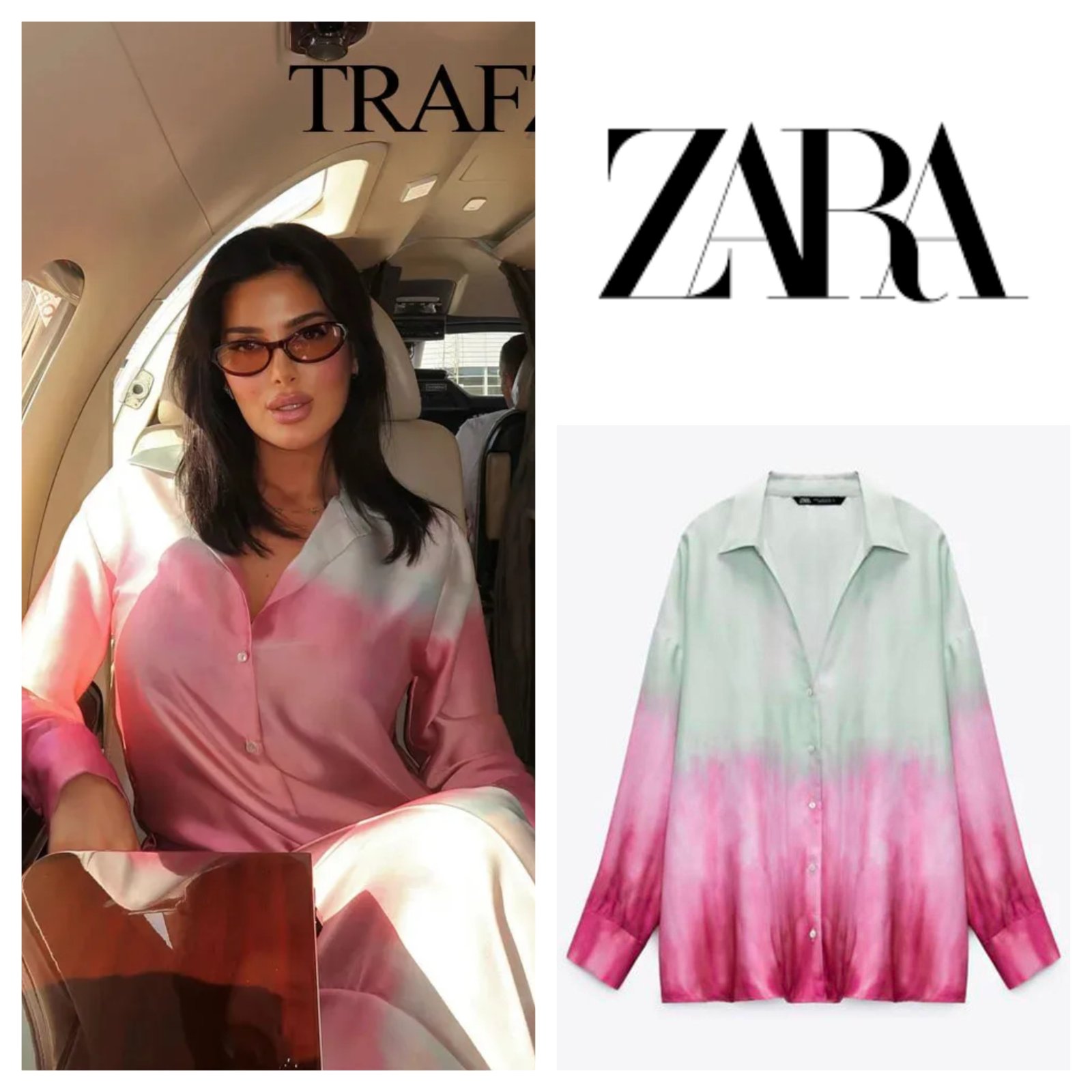 Chemise en viscose zara