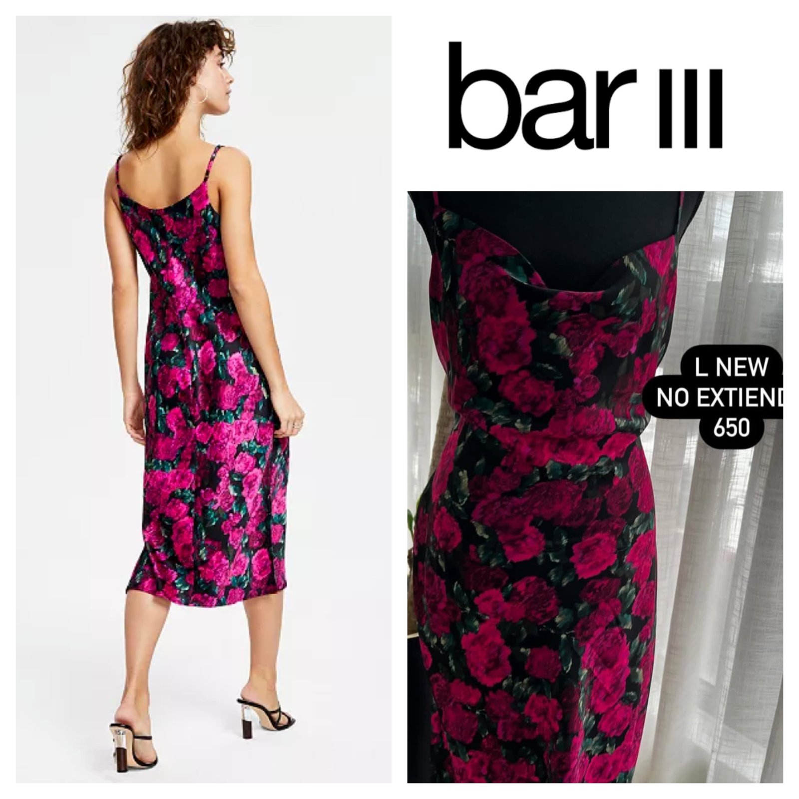 Robe midi effet satiné 40/42