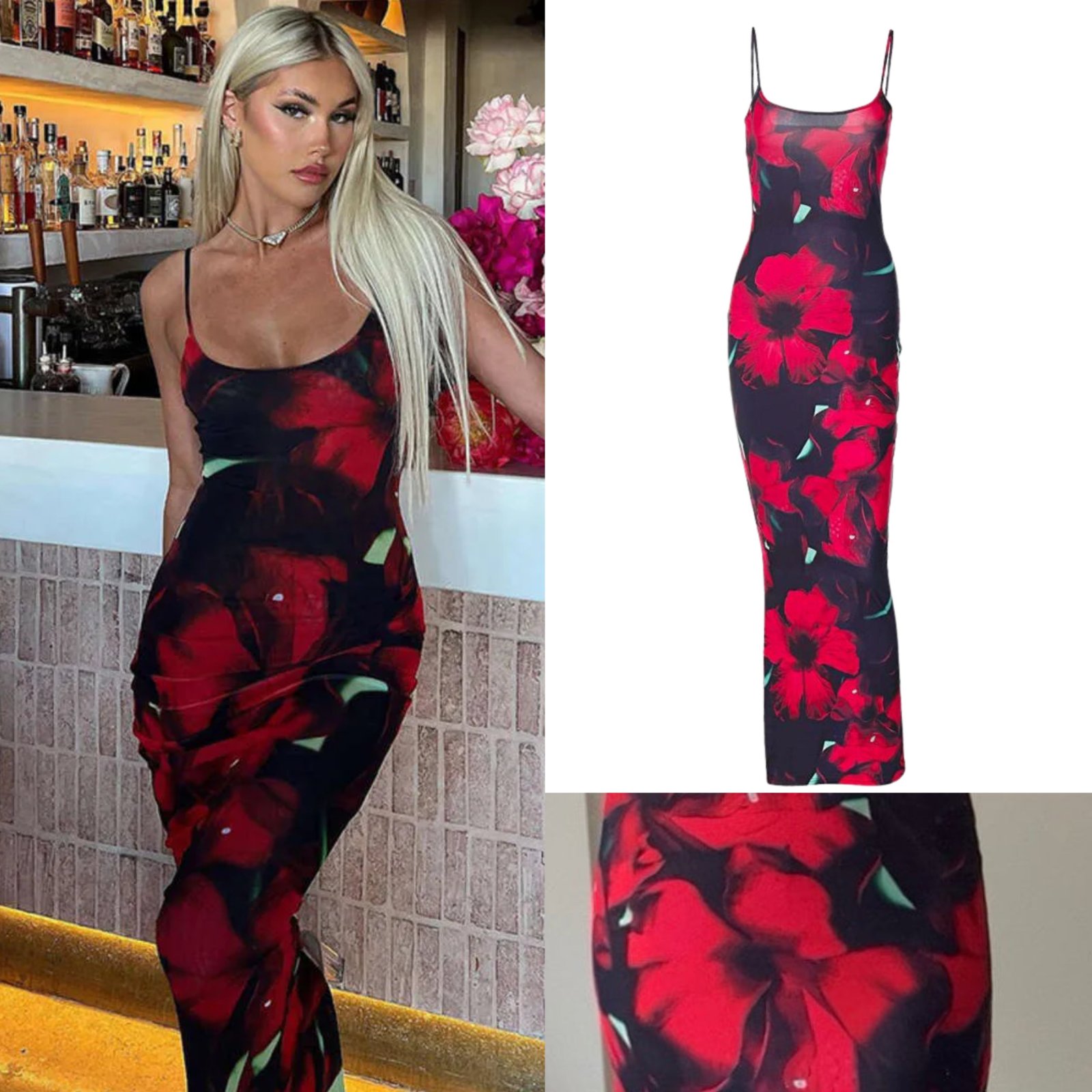 Floral maxi dress 