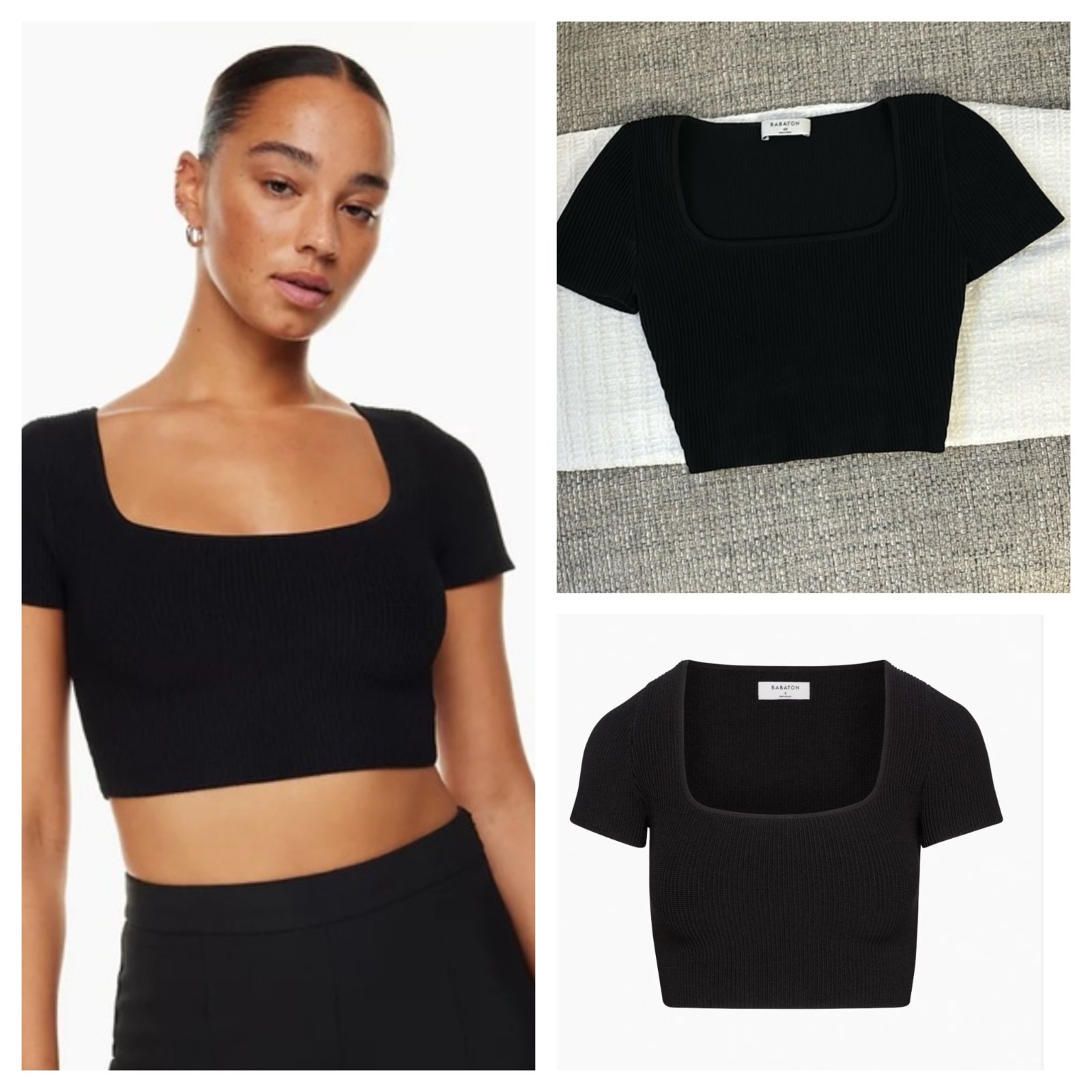 Ribbed top babaton 