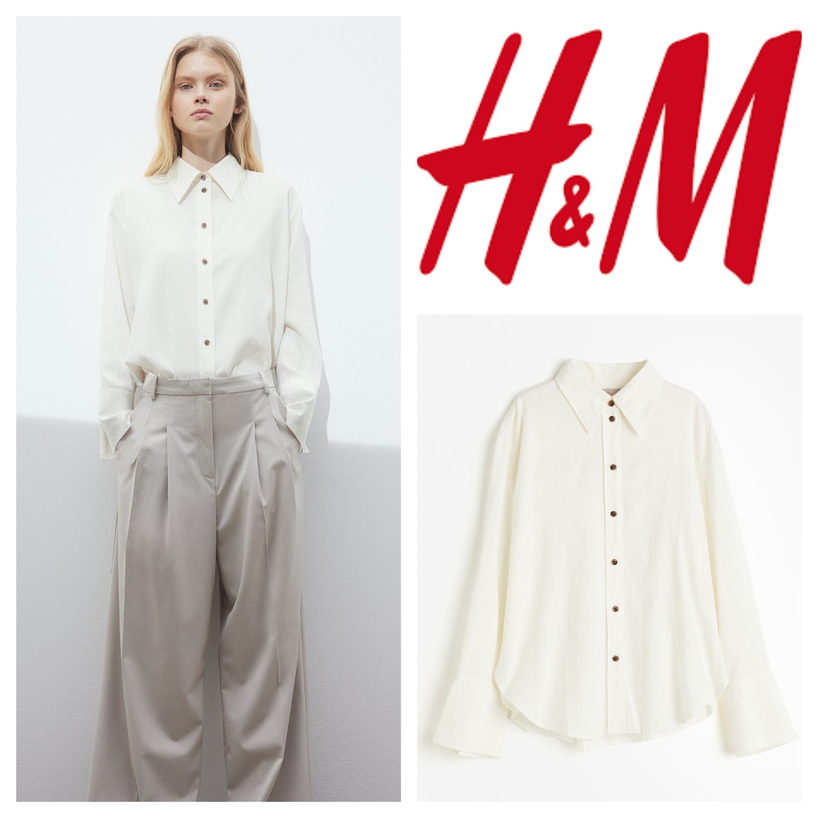 Linen shirt h&m