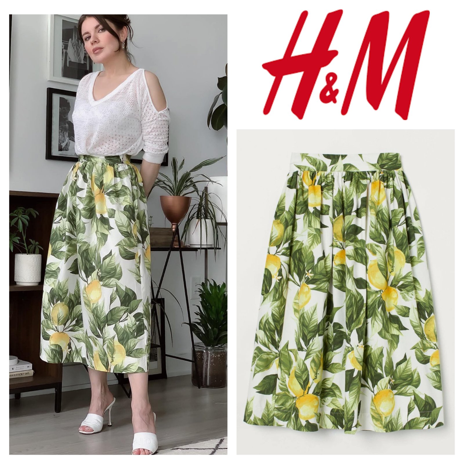 Jupe citron h&m