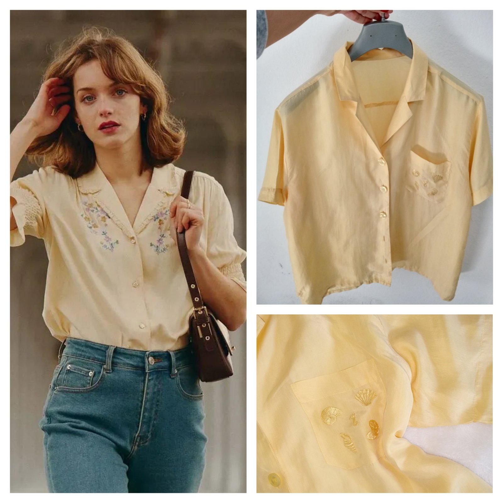 Chemise demi manches en soie l,xl
