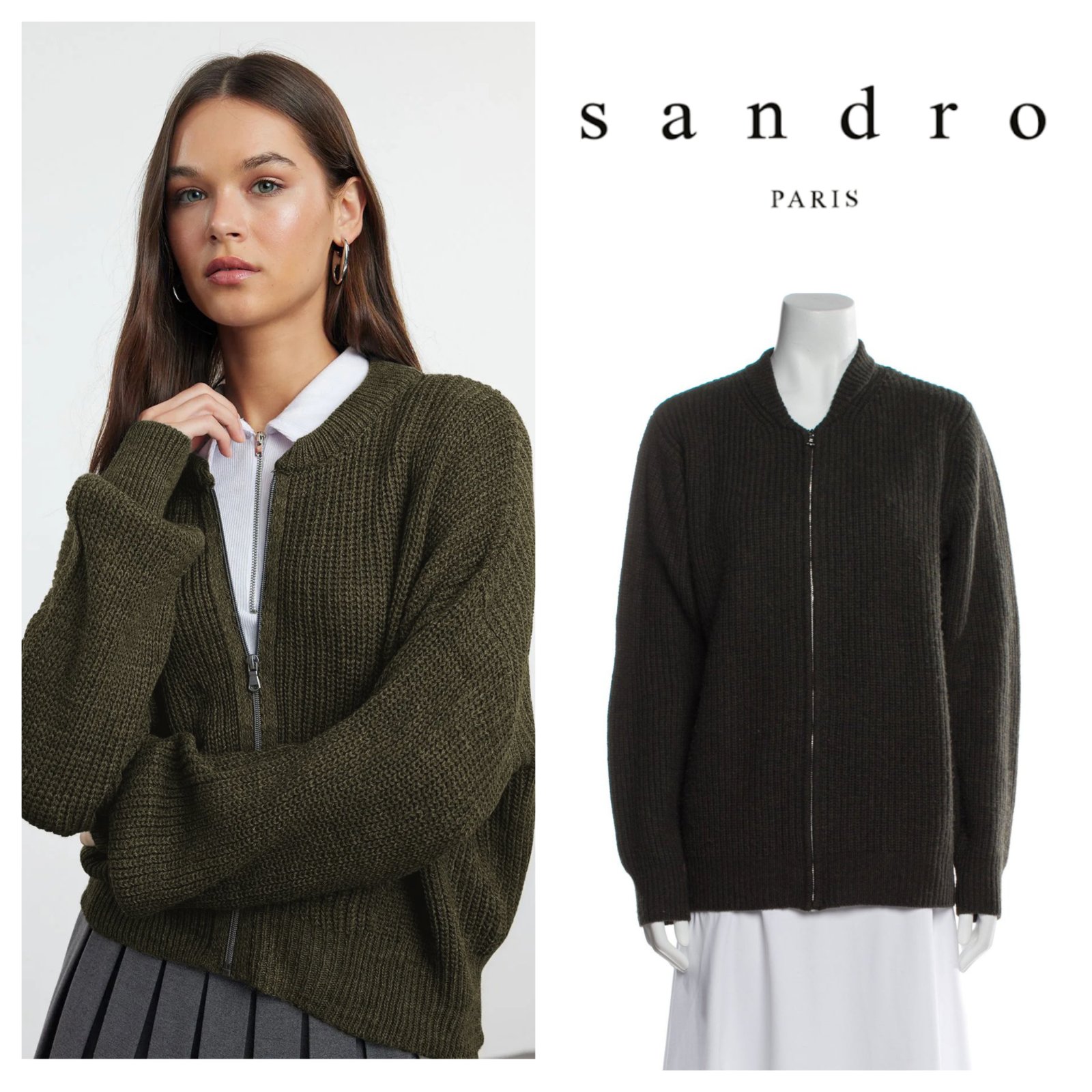 Cardigan en laine Sandro 