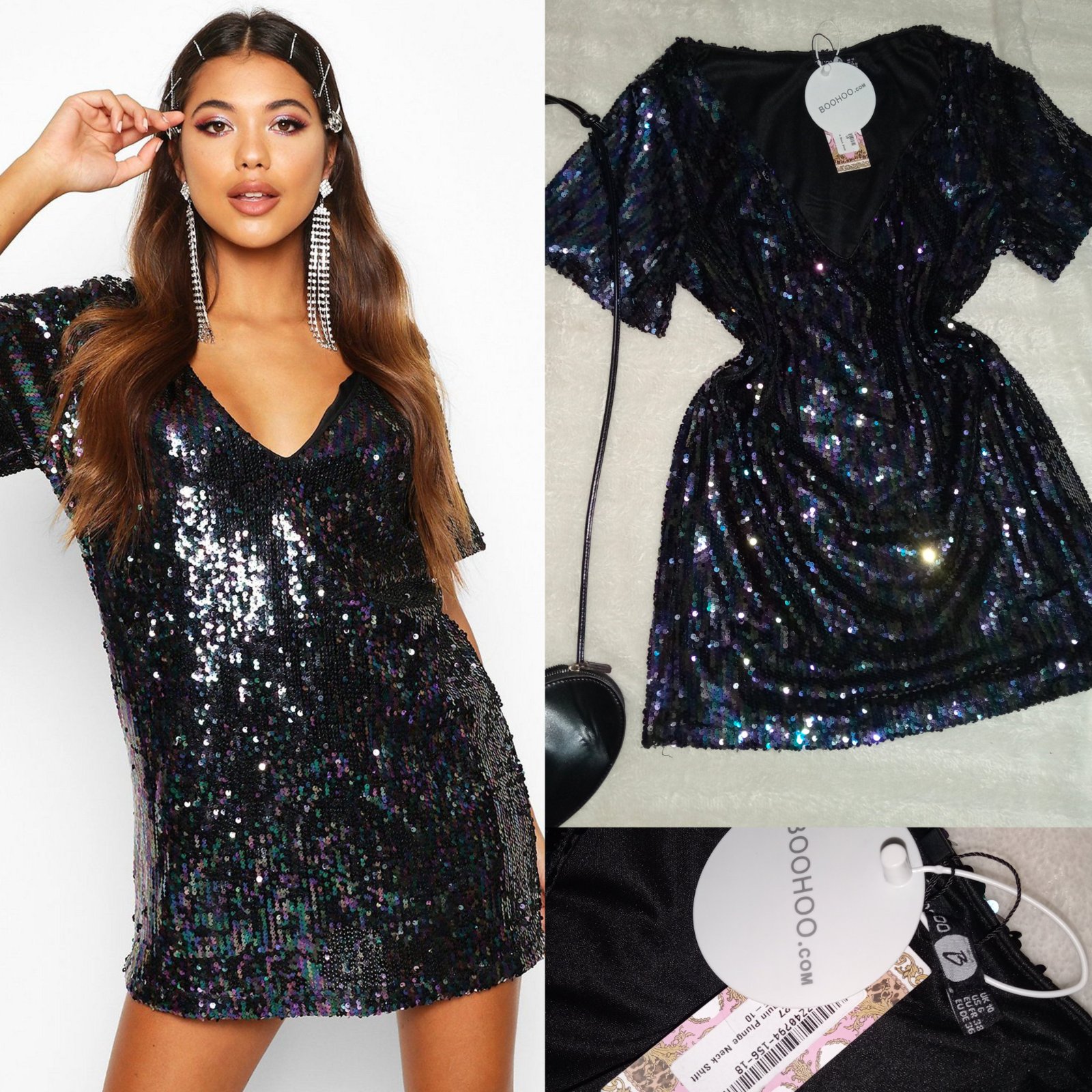Robe mini en sequins s,m