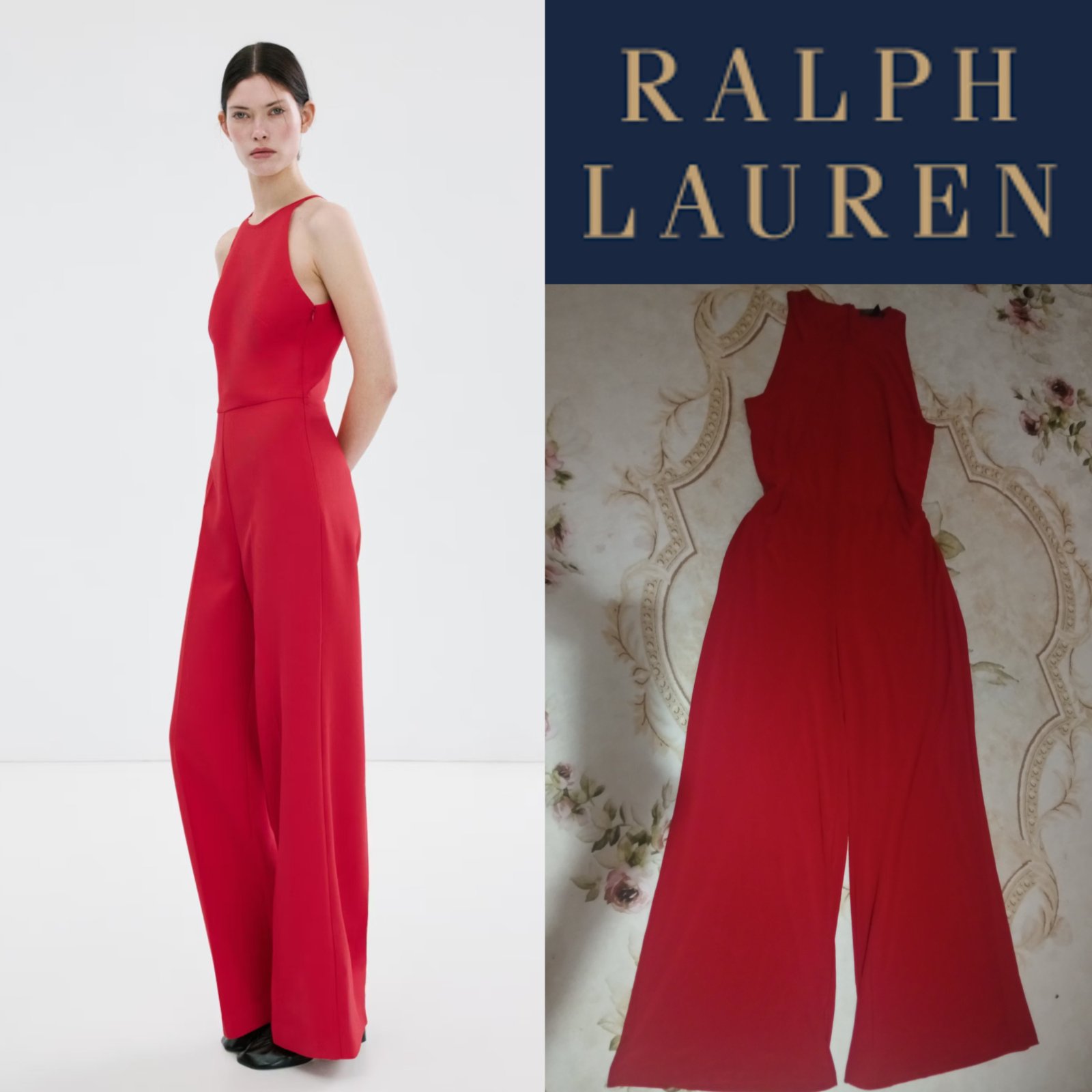 Red jumpsuit Ralph Lauren 