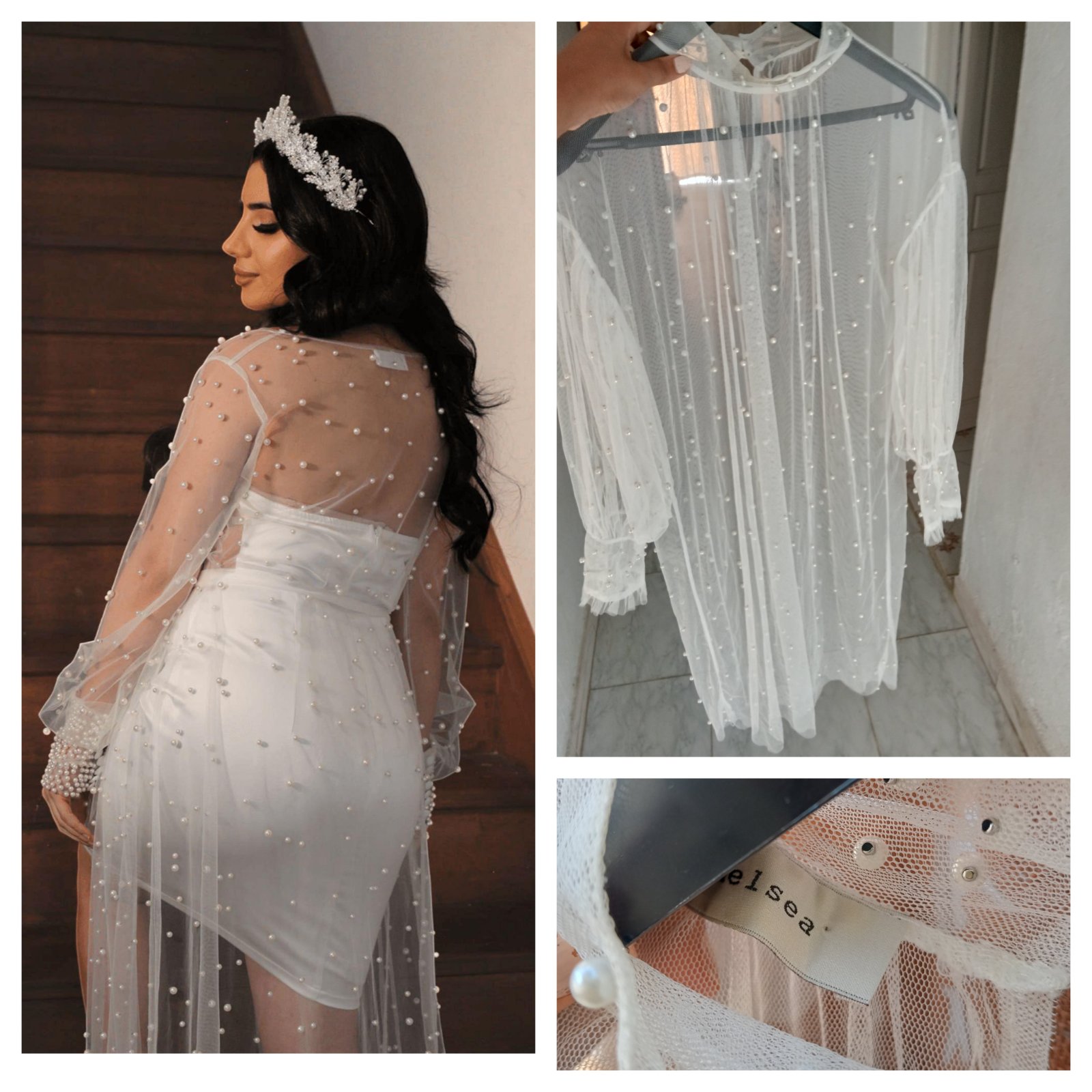 Robe en tulle et perles 42/44