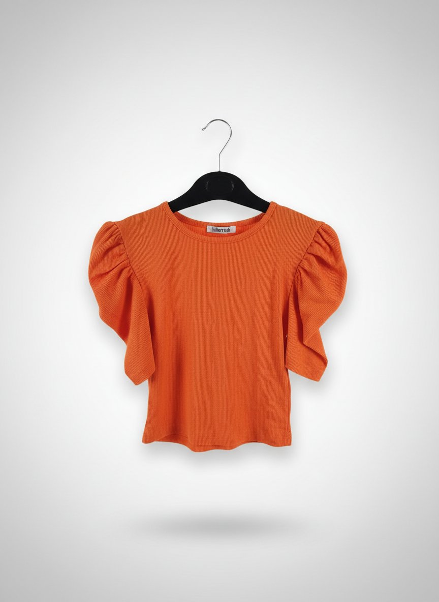 Pull / Haut en maille orange – Importé de la Turquie 🇹🇷✨