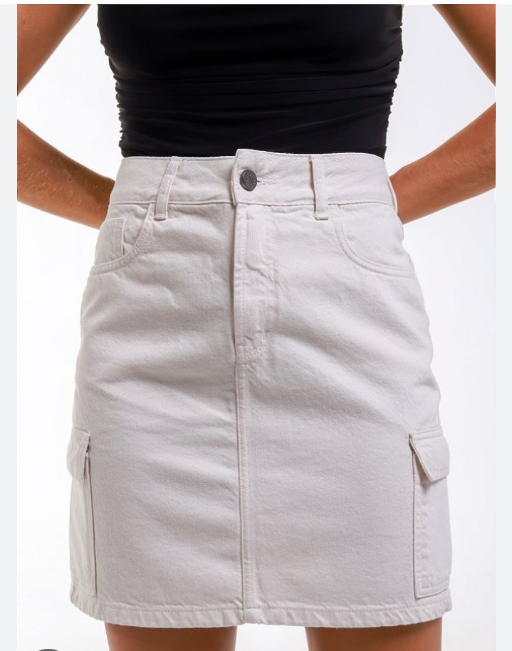 Mini jupe blanche 