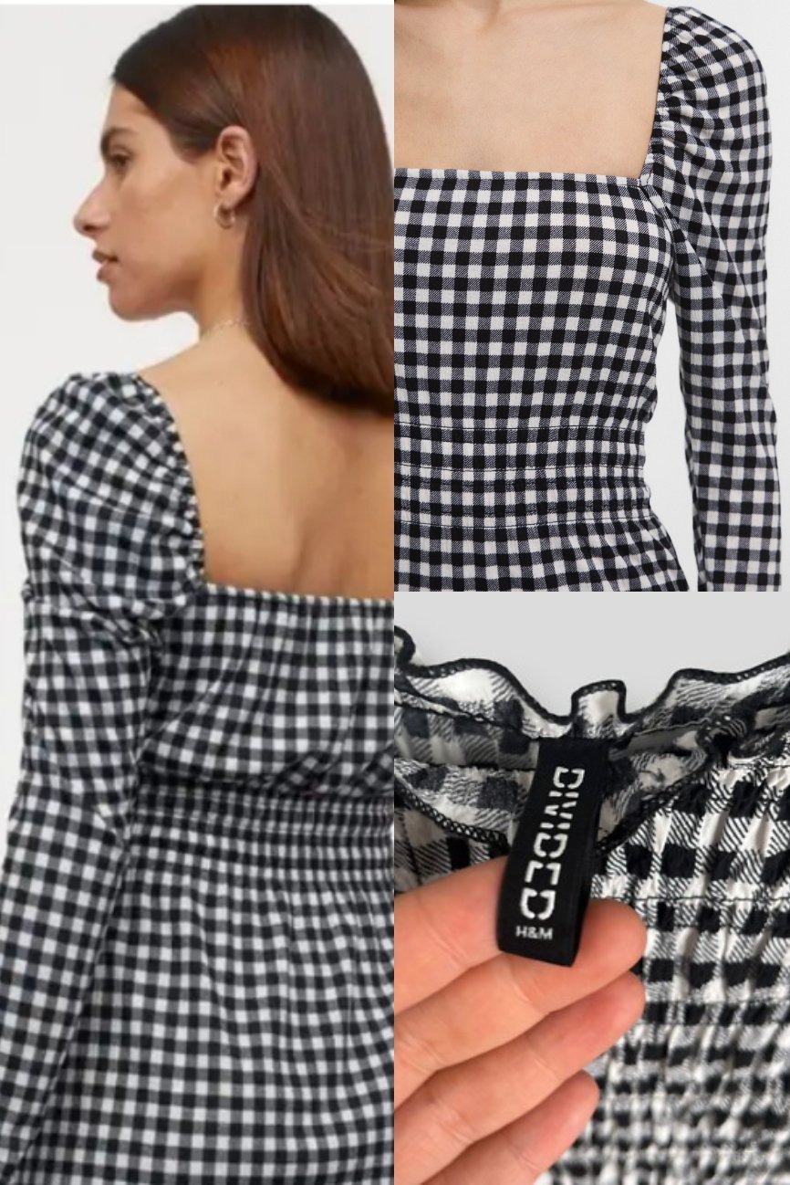 Robe courte a carreaux 