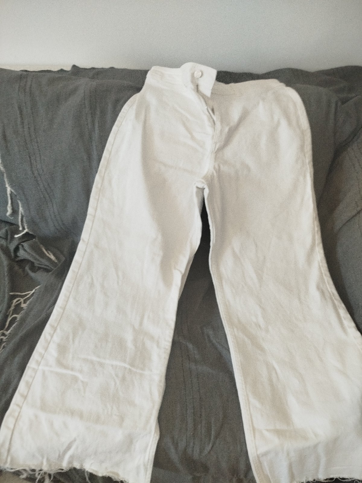 Pentalon jeans large mango