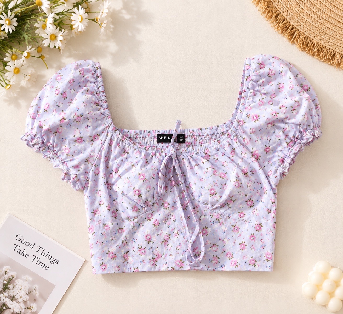 Top shein fleuris 💐