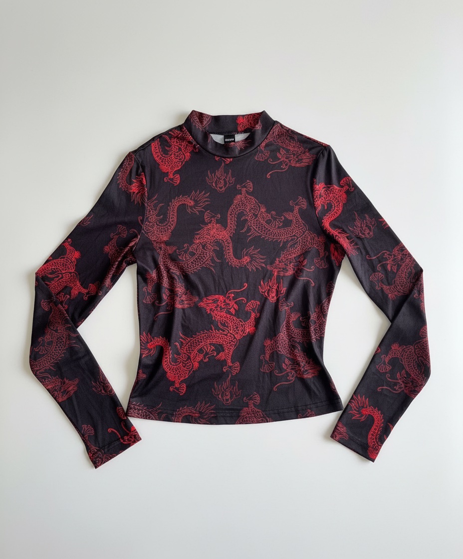 Pull noir et rouge ❤️🖤