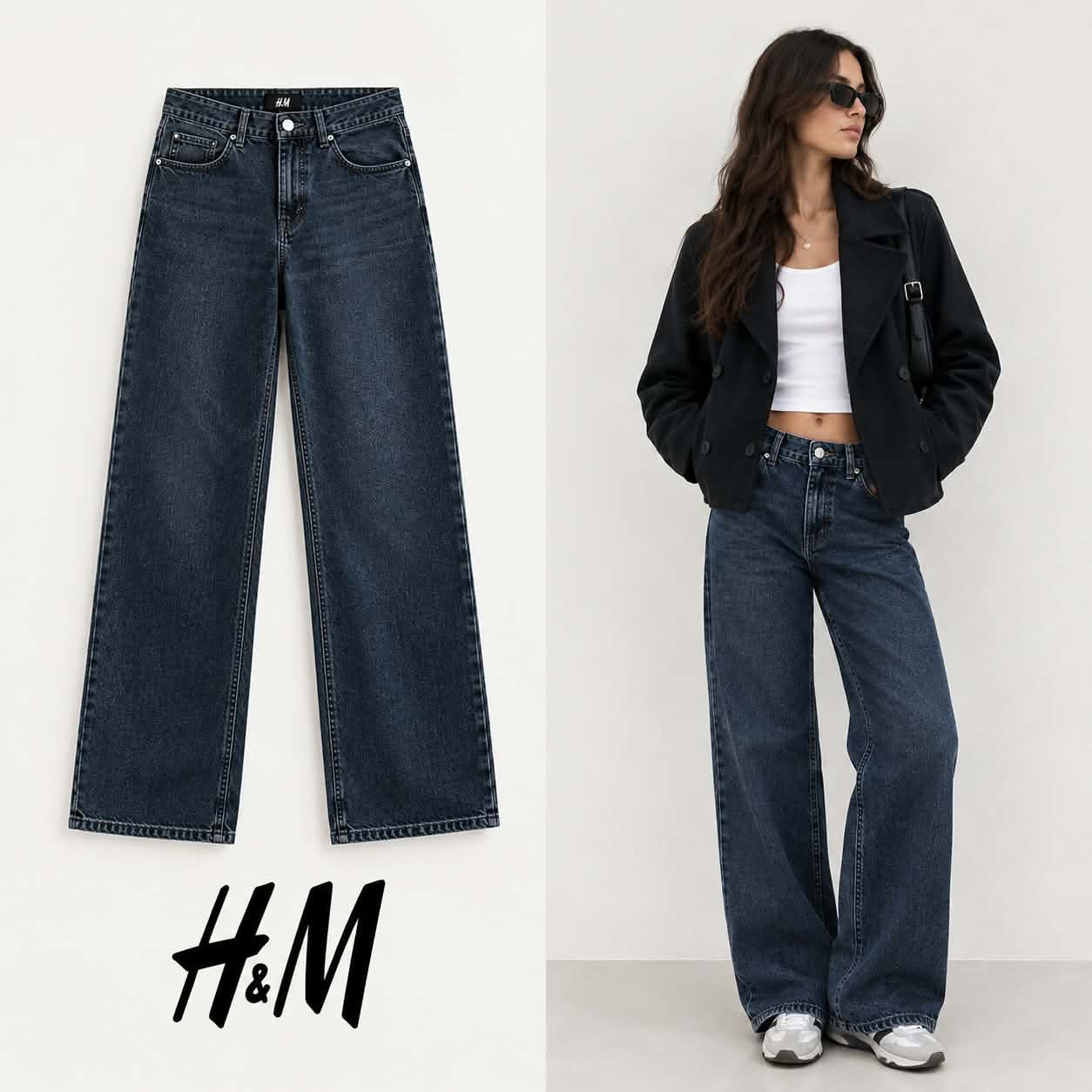Pantalon straight H&M