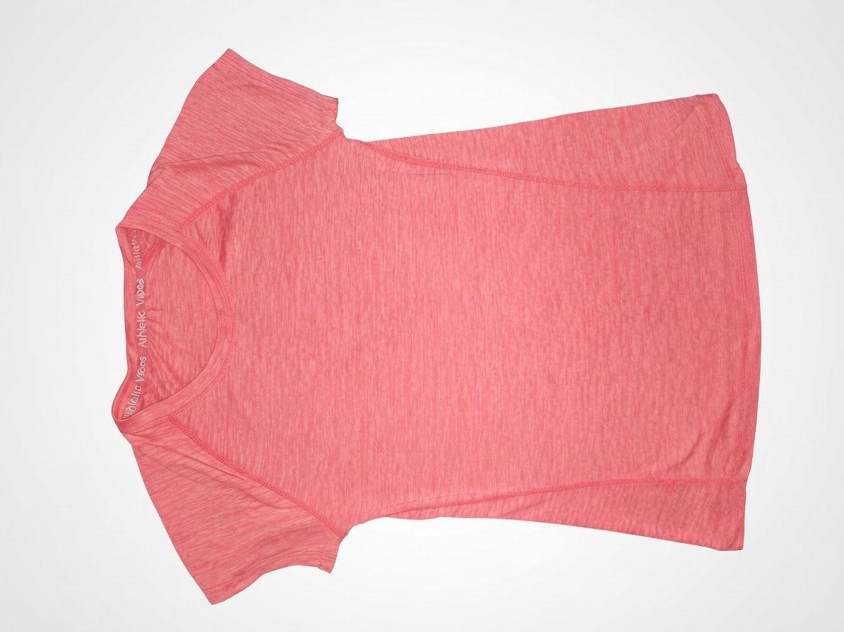 Pull rose corail à manches courtes 🌸