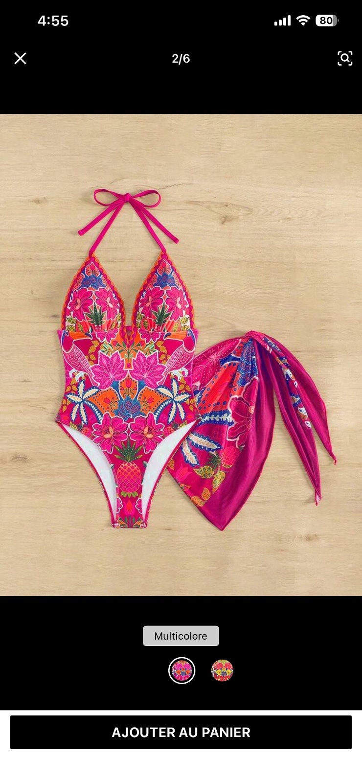 Maillot de bain, une pièce