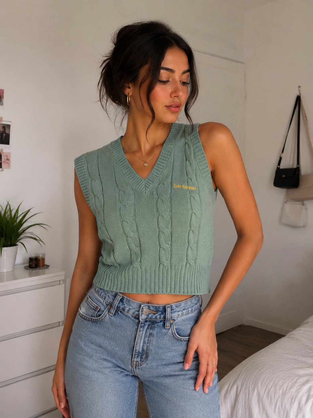 Pull sans manches vert menthe 💚 