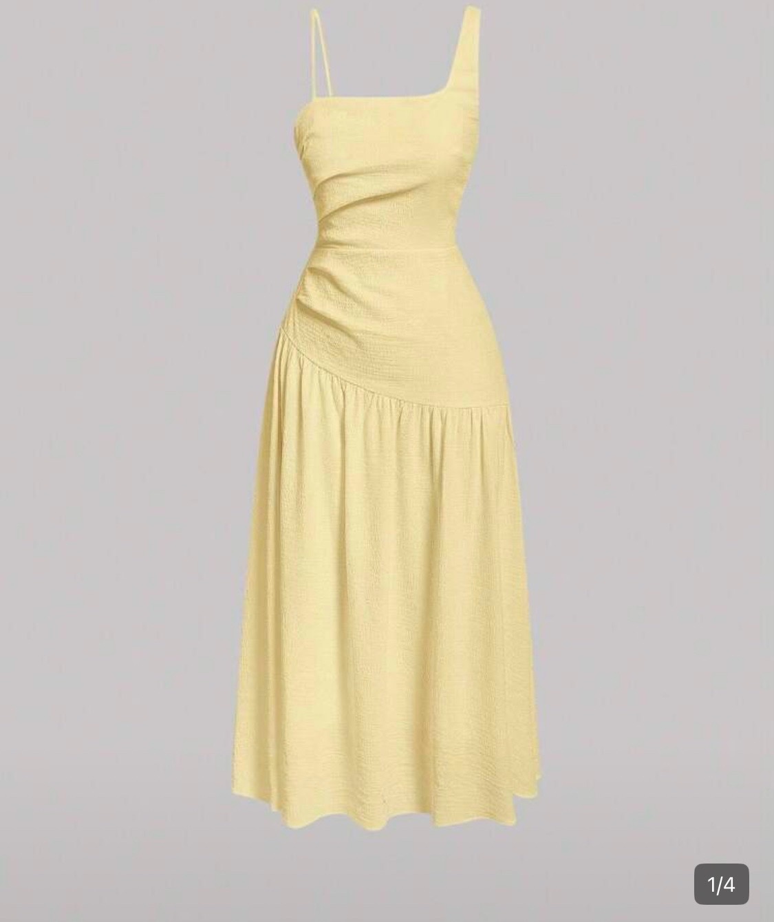 Robe jaune pastel 
