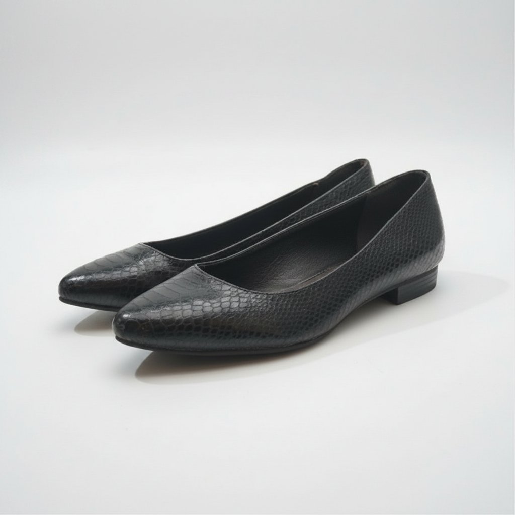 Ballerines pointues noire importées 