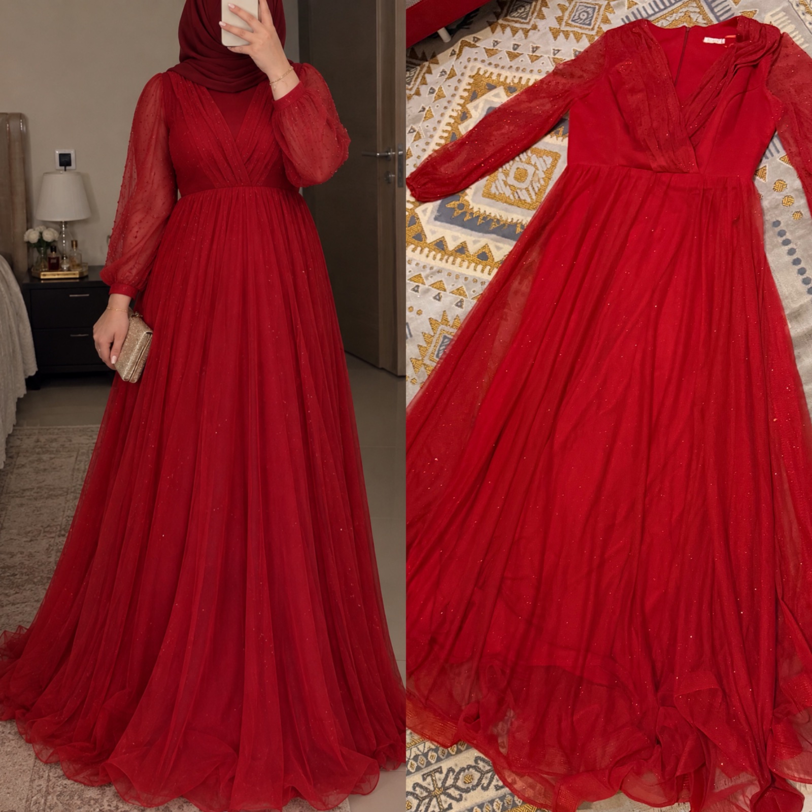 Robe soirée rouge