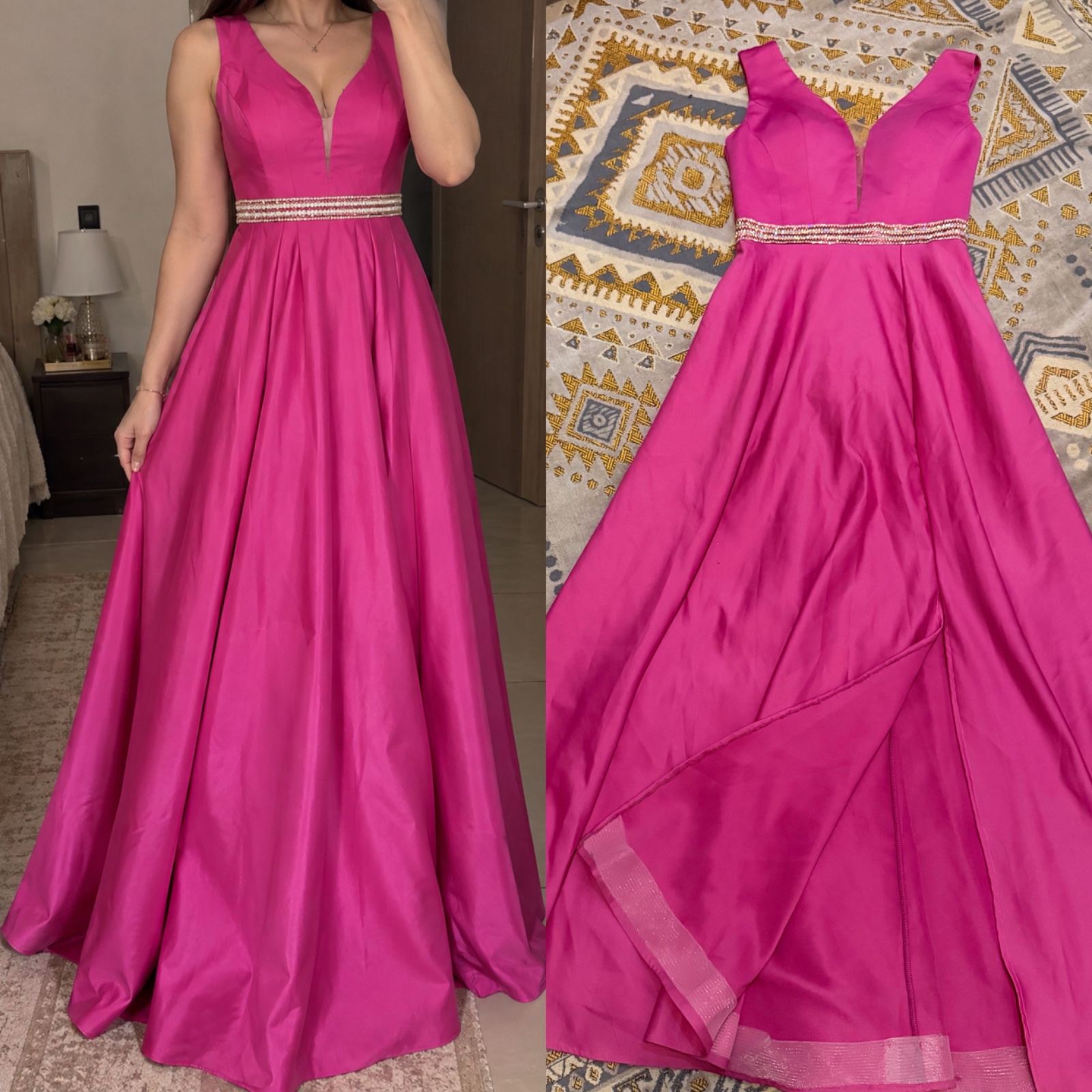 Robe soirée rose 
