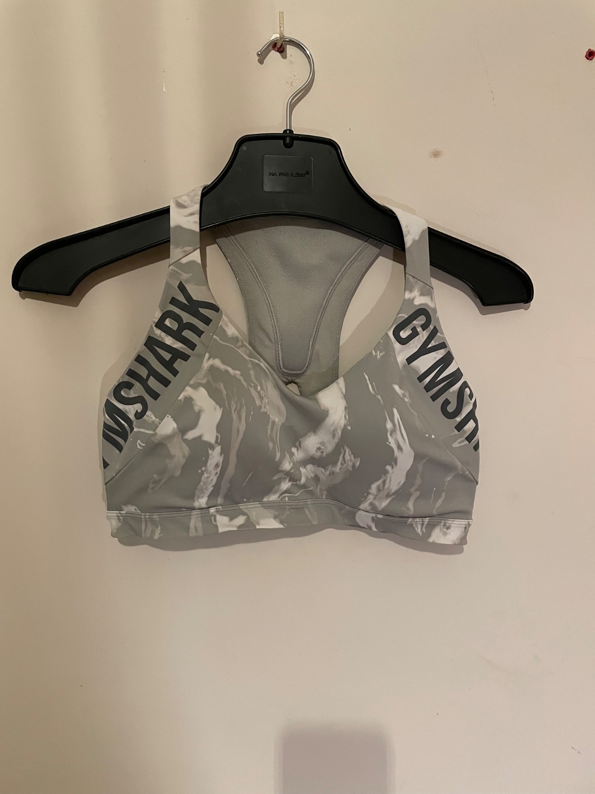 Brassière de sport Gymshark grise marbrée Taille 40