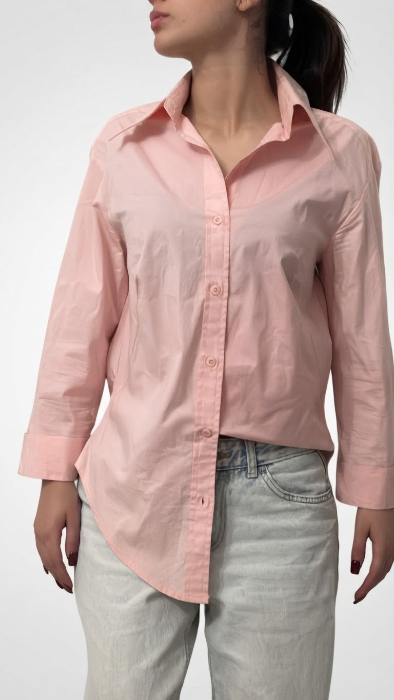 Chemise, rose pastel