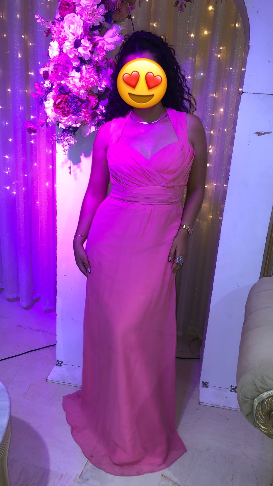 Robe rose longe 
