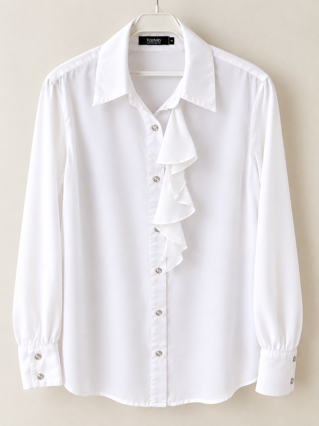 Chemise blanche satinée Kastelo taille M