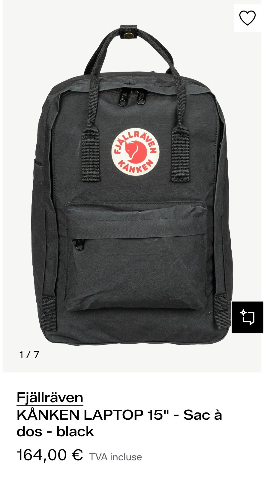 Sac fjallraven kanken