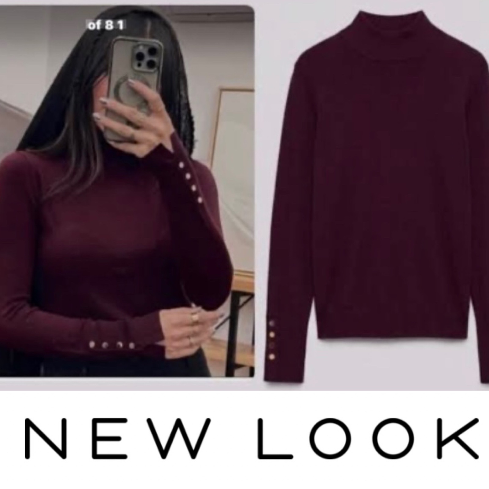 Pull col montant 