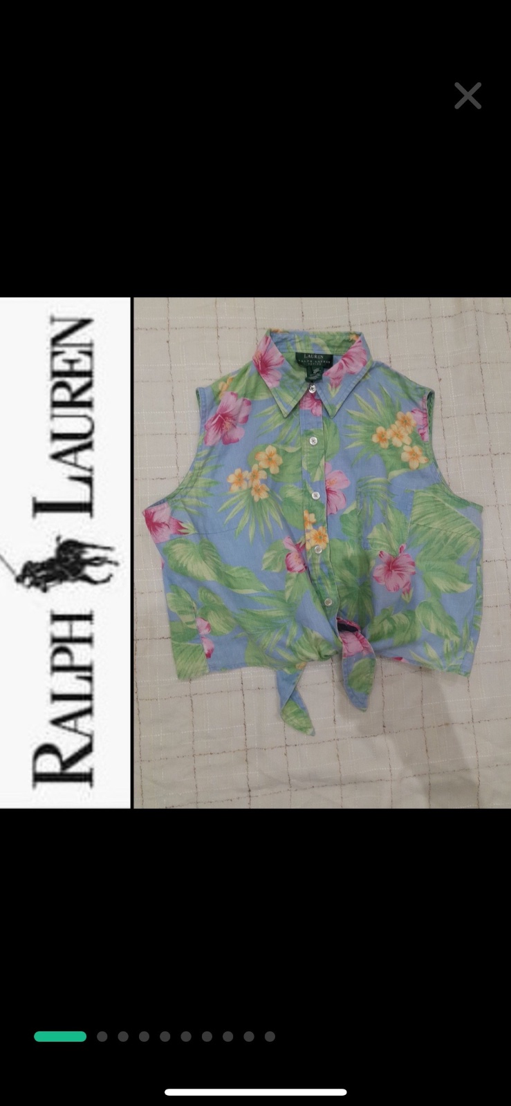 Chemise en lin Ralph Lauren authentique neuf