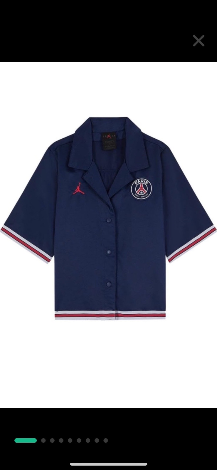 Chemise sport jordan de paris sait germain authentique neuf