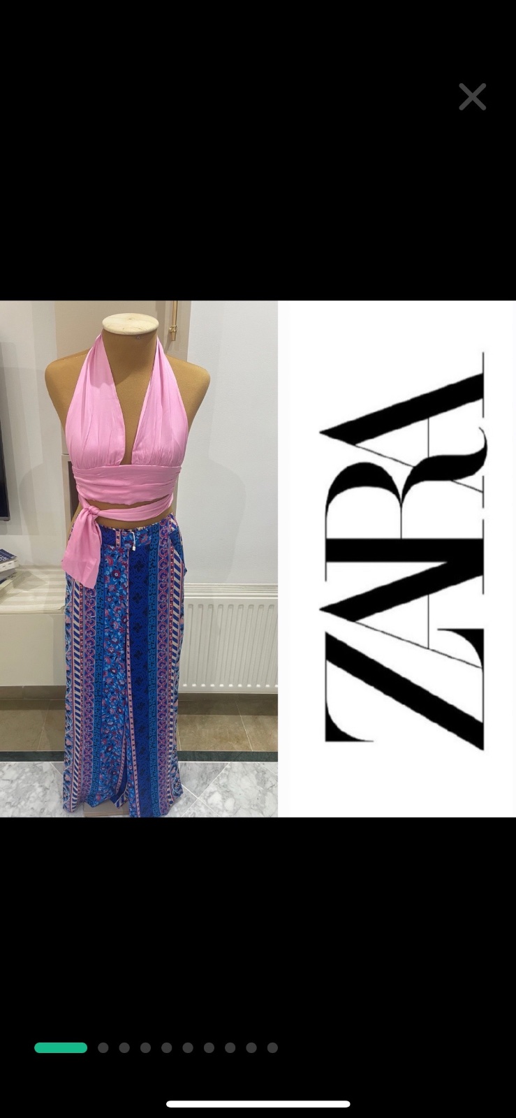 Top et pontalon Zara Satinee neuf