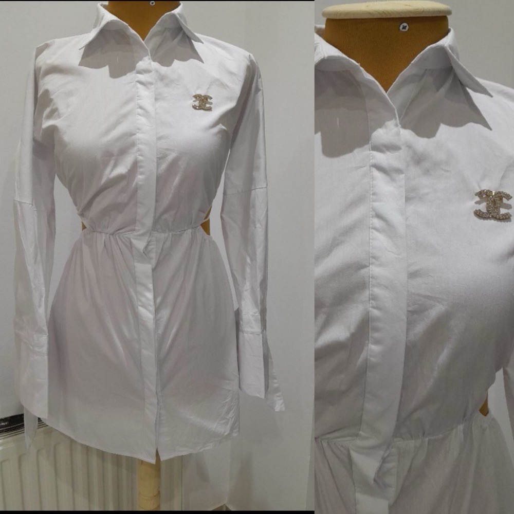 Robe chemise blanche neuf