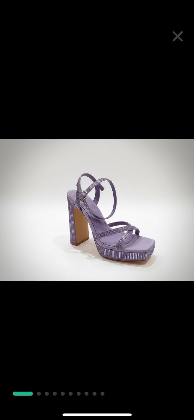 Escarpins violet tres chic importé