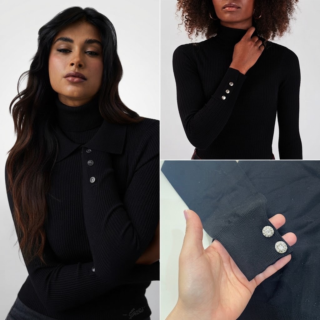 Pull colle montant